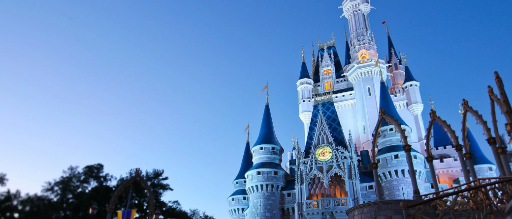 The magic kingdom castle at Disney World