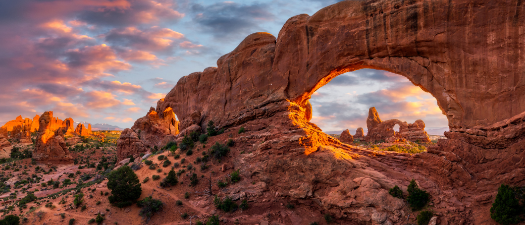a landscape of canyons