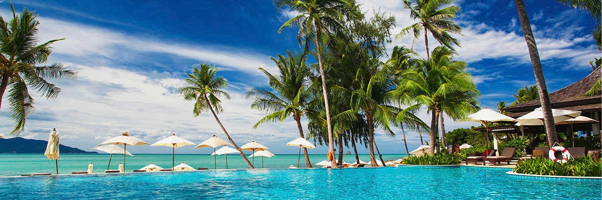 A scenic beach view on Hamilton Island, Queensland