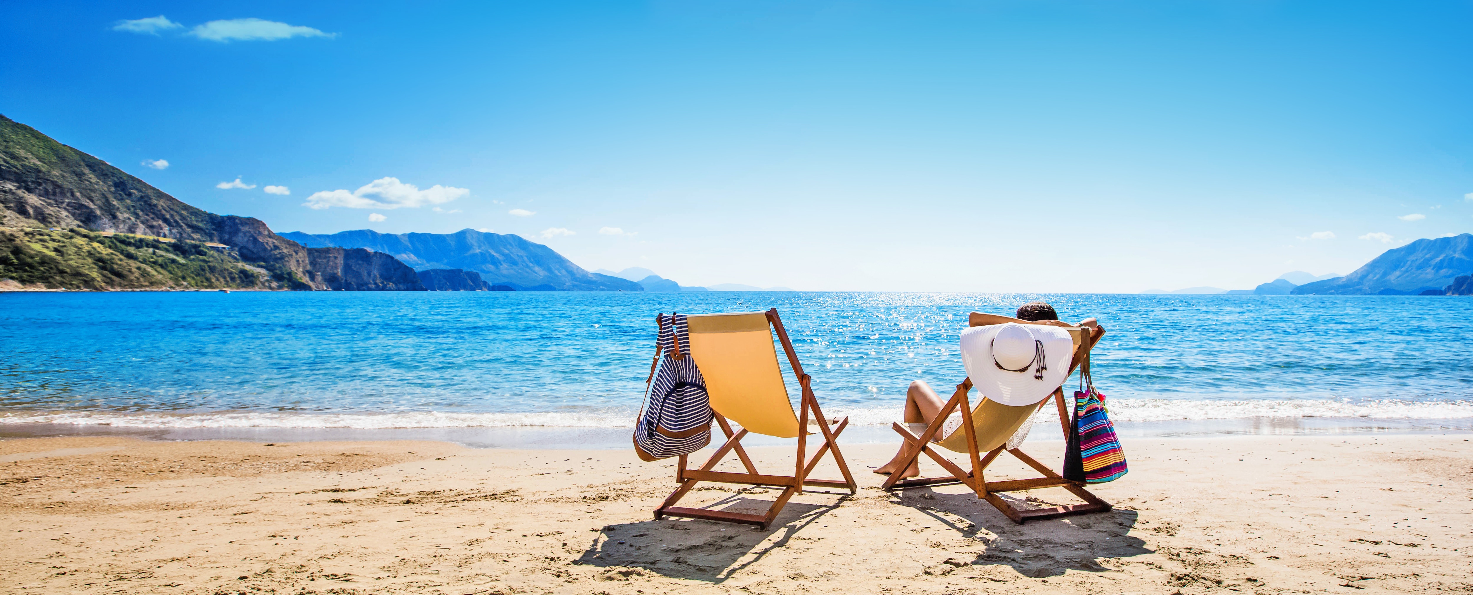 Woman-enjoying-sunbathing