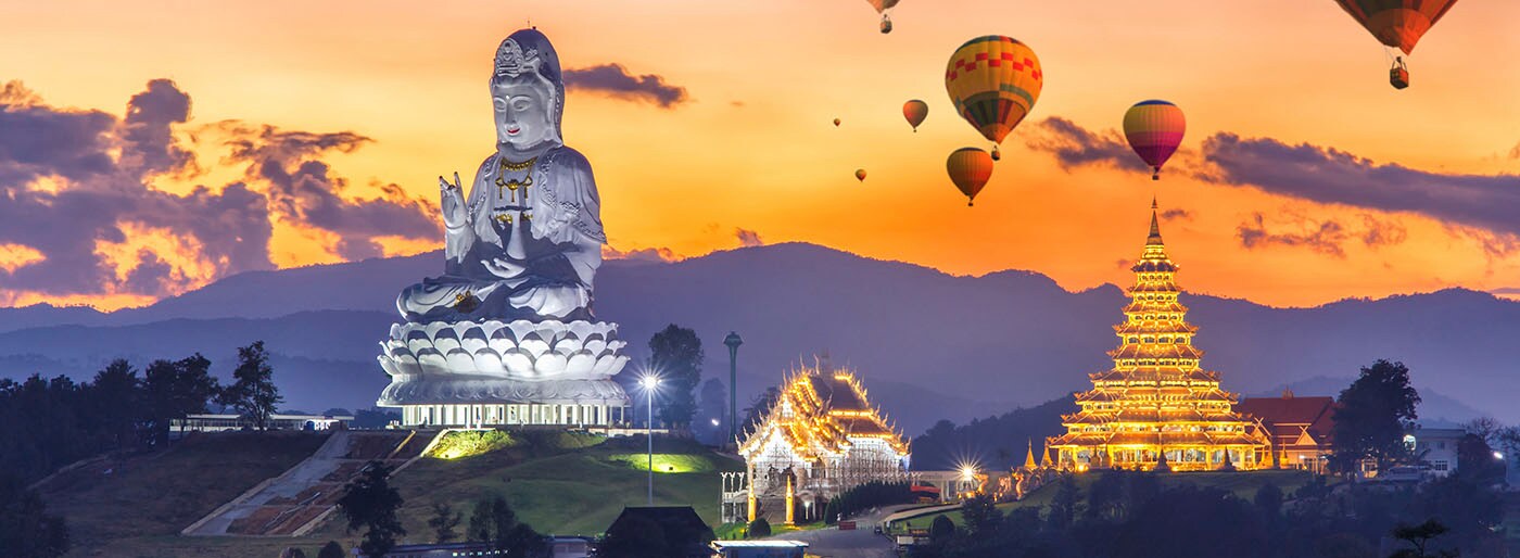 Hot hair ballon festival in thiland