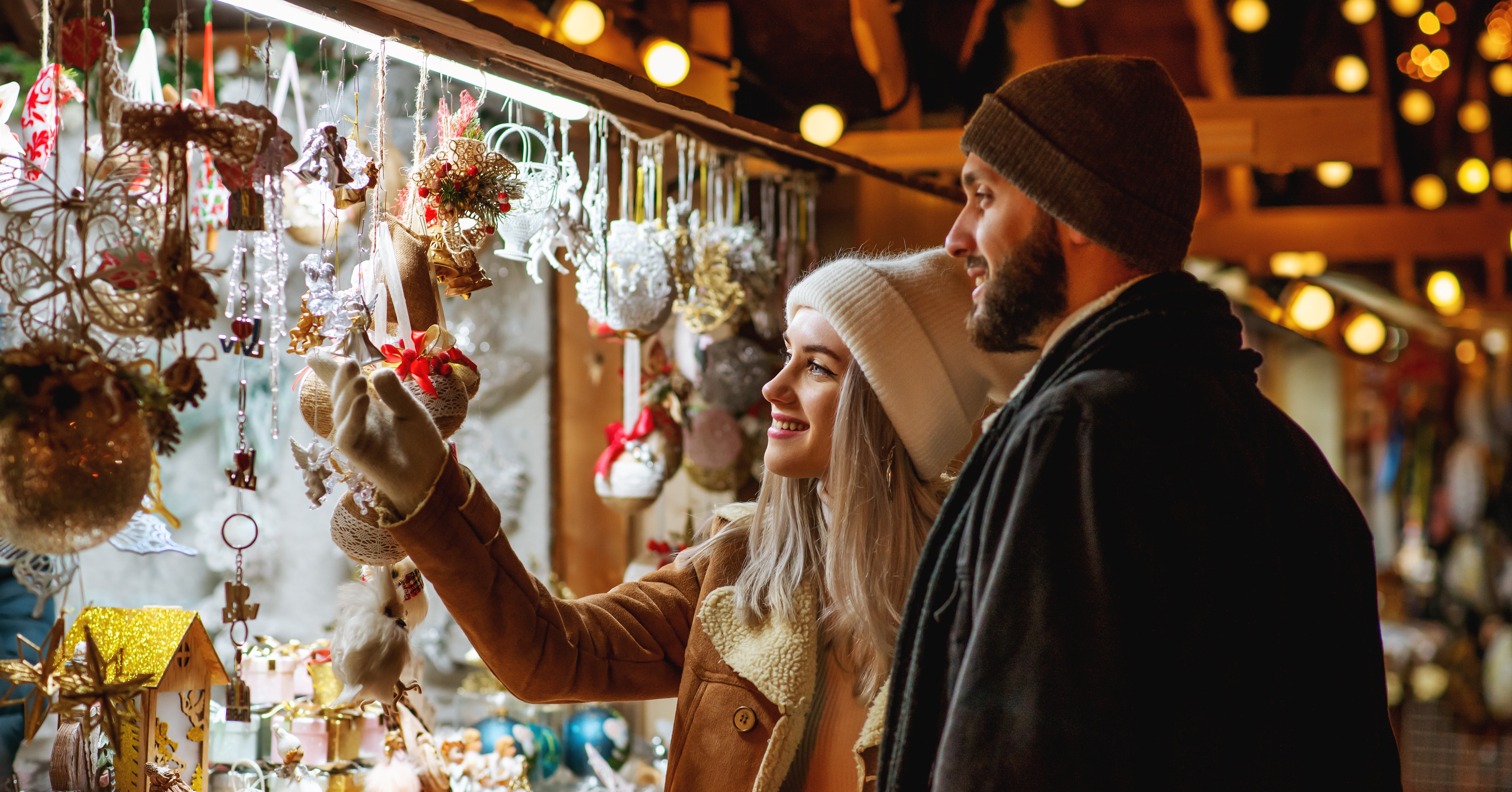 Couple at the Christmas Market