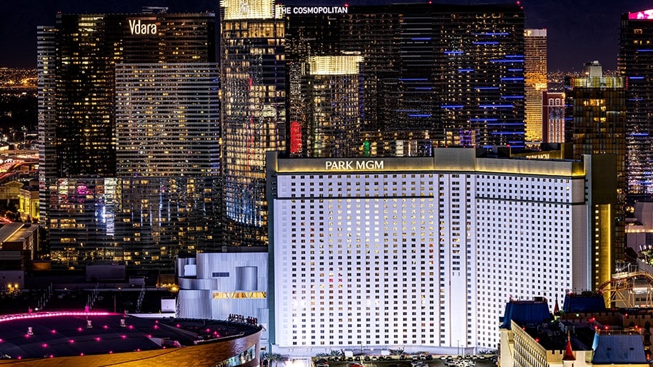 Las Vegas view of Park MGM.