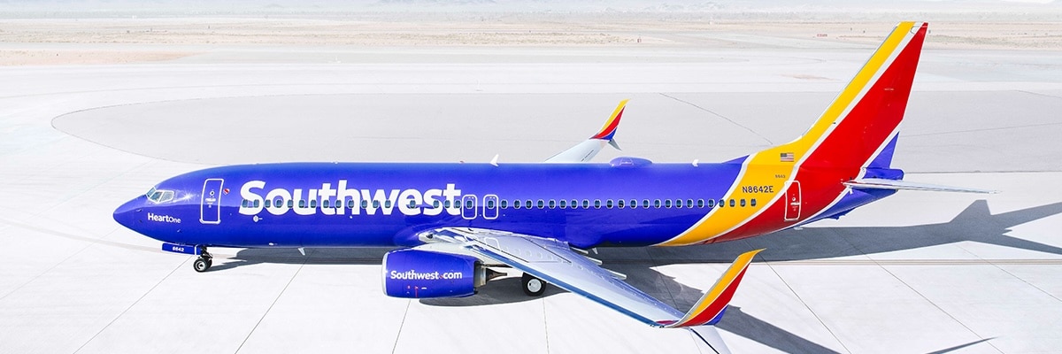 Soutwest Airlines airplane.