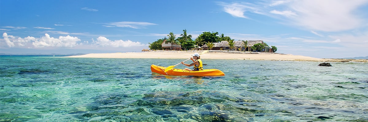 Woman on kayak