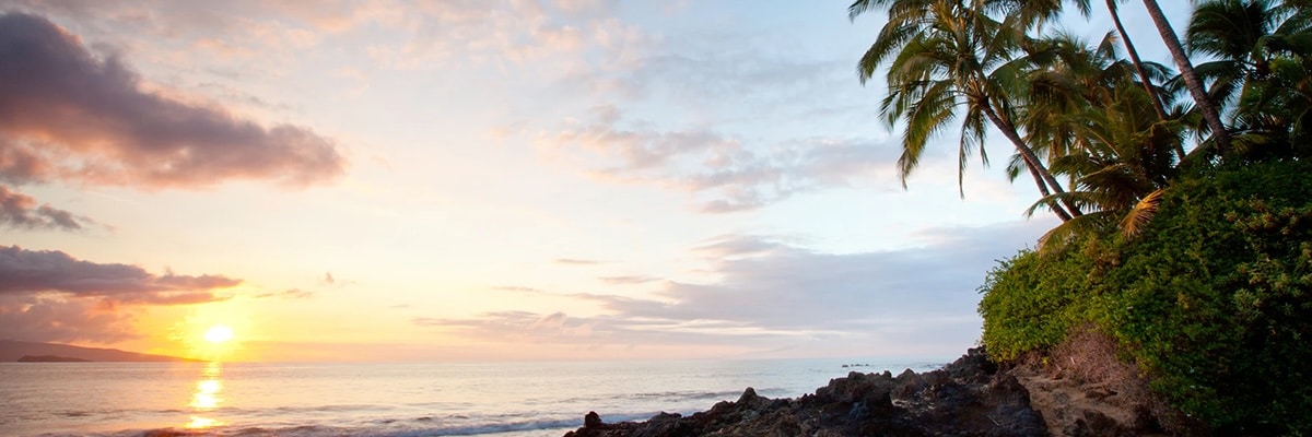 Scenic Hawaiian sunset.