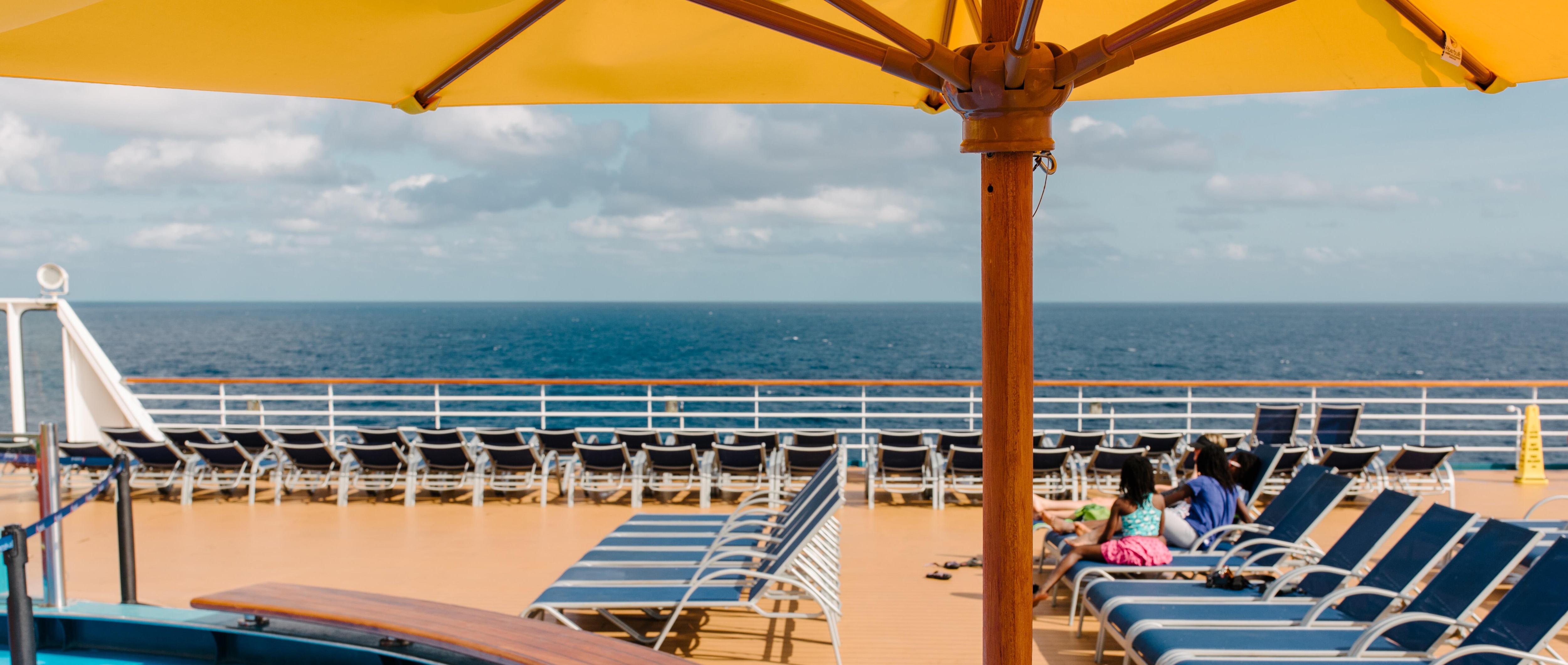 Kids on the lido deck.