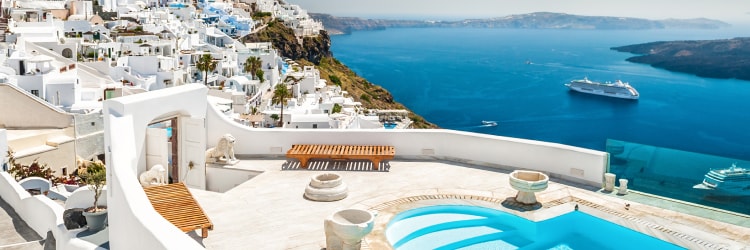 Santorini sea view