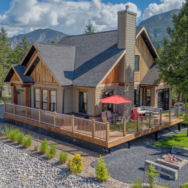 Un chalet dans les montagnes